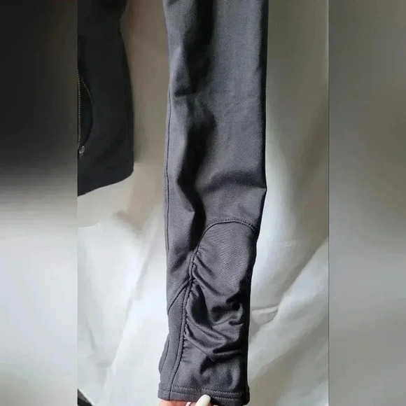 Athleta Grey Workout Athletic Zip Hoodie Jacket With Back Pocket Size Medium - Picture 4 of 16